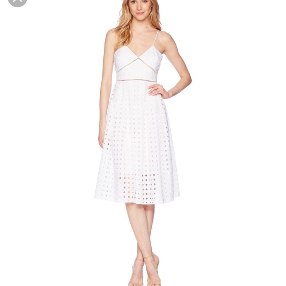 Anthropologie Donna Morgan White Eyelet Dress